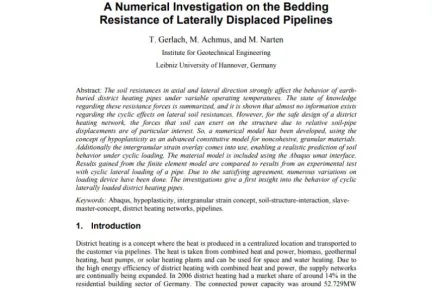 A Numerical Investigation on the Bedding Resistance of Laterally Displaced Pipelines