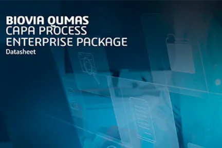 BIOVIA QUMAS CAPA Process Package Datasheet