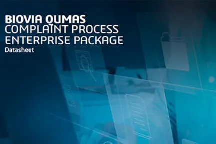 BIOVIA QUMAS Complaint Process Package Datasheet
