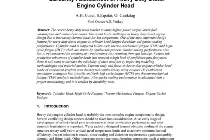 Durability Assessment of Heavy Duty Diesel Engine Cylinder Head
