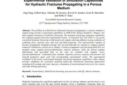 Experimental Validation of Simulation Capabilities for Hydraulic Fractures Propagating in a Porous Medium