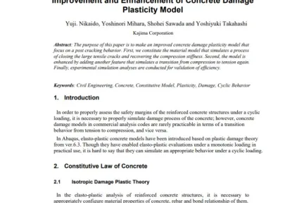 Improvement and Enhancement of Concrete Damage Plasticity Model