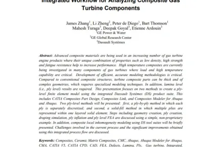 Integrated Workflow for Analyzing Composite Gas Turbine Components