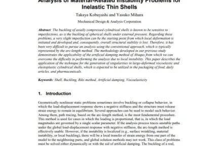 Analysis of Material-Related Instability Problems for Inelastic Thin Shells