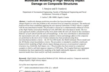 Multiscale Modeling of High Velocity Impact Damage on Composite Structures