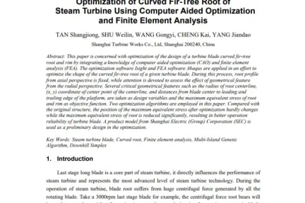 Optimization of Curved Fir-Tree Root of Steam Turbine Using Computer Aided Optimization and Finite Element Analysis