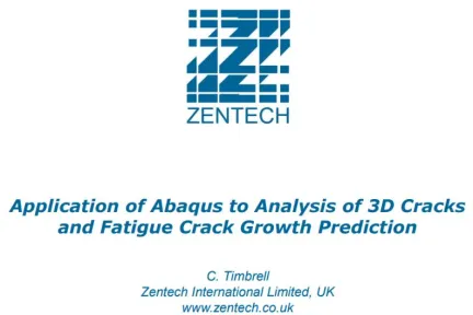 Application of Abaqus to Analysis of 3D Cracks and Fatigue Crack Growth Prediction