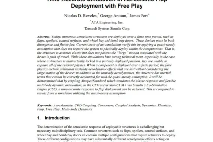 Time-Accurate Simulation of Aeroelastic Flap Deployment with Free Play