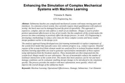 Enhancing the Simulation of Complex Mechanical Systems with Machine Learning