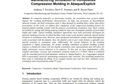 Manufacturing Simulation of Composites Compression Molding in Abaqus/Explicit