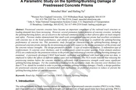 A Parametric Study on the Splitting/Bursting Damage of Prestressed Concrete Prisms