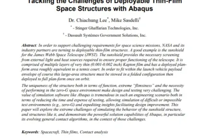 Tackling the Challenges of Deployable Thin-Film Space Structures with Abaqus