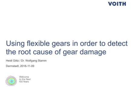 Using flexible gears in order to detect the root cause of gear damage