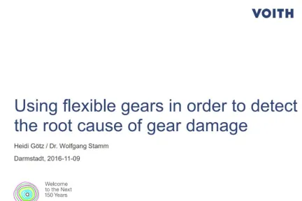 Using flexible gears in order to detect the root cause of gear damage