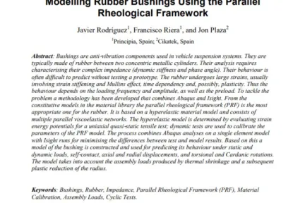 Modelling Rubber Bushings Using the Parallel Rheological Framework
