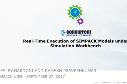 Real-Time Execution of SIMPACK Models under Simulation Workbench