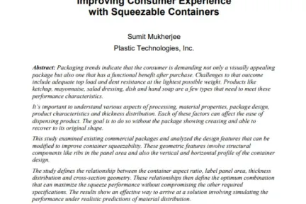 Improving Consumer Experience with Squeezable Containers