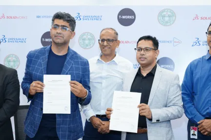 Dassault Systèmes Signs MoU with Government of Telangana’s T-Works Foundation to Set Up Startup Center of Excellence