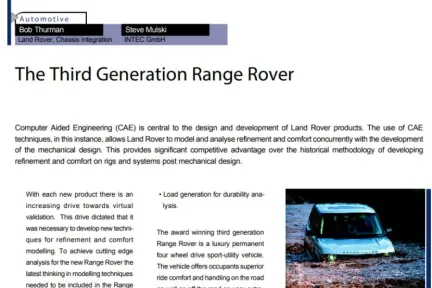 The Third Generation Range Rover
