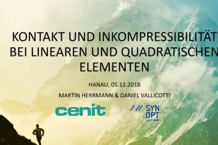 KONTAKT UND INKOMPRESSIBILITÄT BEI LINEAREN UND QUADRATISCHEN ELEMENTEN