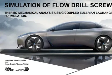 SIMULATION OF FLOW DRILL SCREWING.