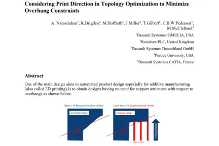 Considering Print Direction in Topology Optimization to Minimize Overhang Constraints