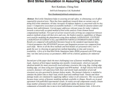 Bird Strike Simulation in Assuring Aircraft Safety