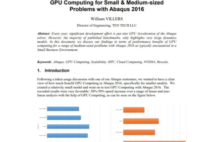 GPU Computing for Small & Medium-sized Problems with Abaqus 2016