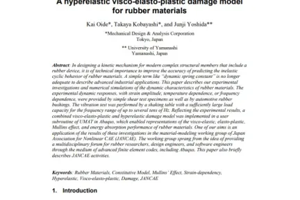 A hyperelastic visco-elasto-plastic damage model for rubber materials