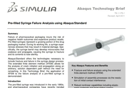 Pre-filled Syringe Failure Analysis using Abaqus/Standard