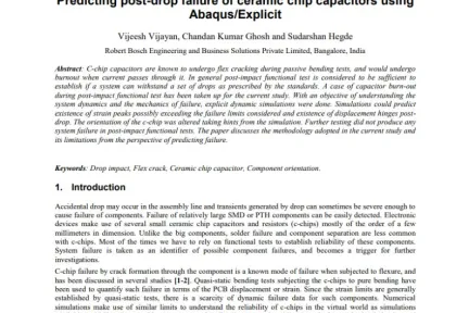 Predicting post-drop failure of ceramic chip capacitors using Abaqus/Explicit