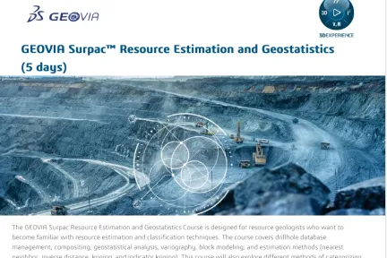 GEOVIA Surpac Resource Estimation and Geostatistics