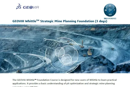 GEOVIA Whittle Strategic Mine Planning Foundations Course