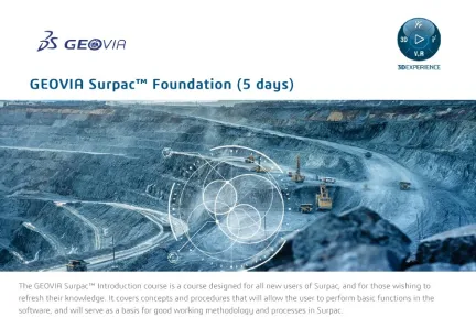 GEOVIA Surpac Foundation Training