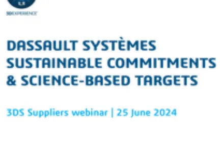 DASSAULT SYSTÈMES SUSTAINABLE COMMITMENTS & SCIENCE-BASED TARGETS