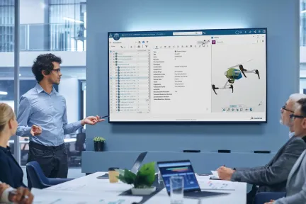 Stakeholders analysing the manufacturing bill of materials