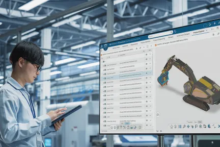 Engineers assesing the product development