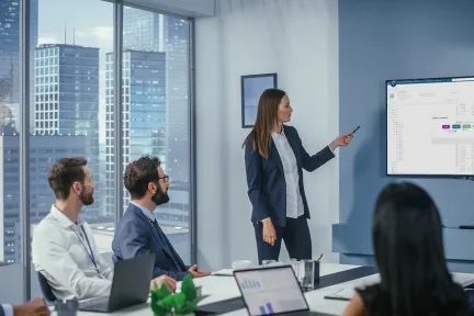Stakeholders explaining the role of semiconductor