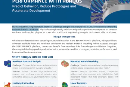 Engineer Real-World Performance with Abaqus