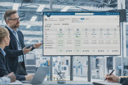 Stakeholder explaining the engineering of the product
