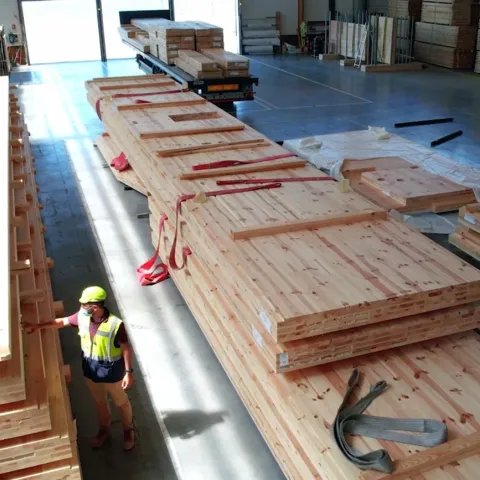 Piveteaubois factory CLT mass timber > Dassault Systemes