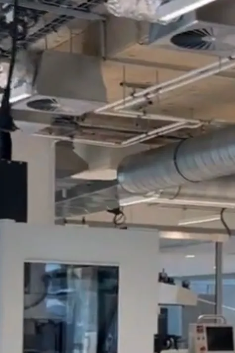 Makers collaborating on prototypes at FabLab > Dassault Systèmes