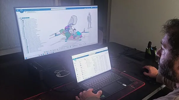 IGeTECH engineer modeling Hummingbird eVTOL air taxi in CATIA on the 3DEXPERIENCE platform for urban air mobility design.