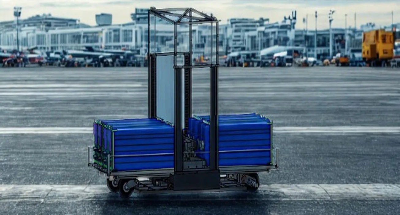 IGeTECH autonomous battery-swapping vehicle supporting Hummingbird eVTOL air taxi designed on the 3DEXPERIENCE platform.