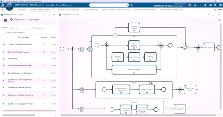 DELMIA demand planning helps with forecasting