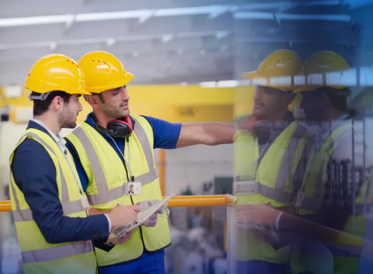 Engineers showing how product lifecycle works in circular economy