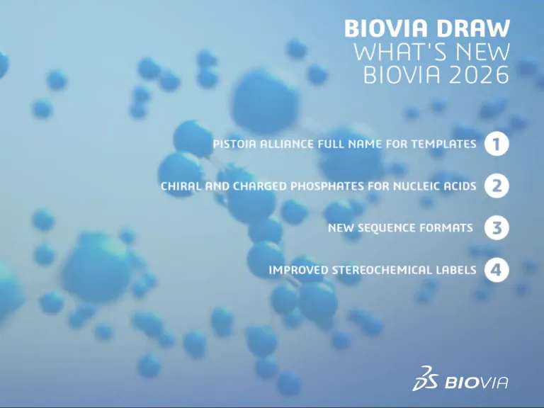 BIOVIA Draw What's New 2026 > Dassault Systèmes