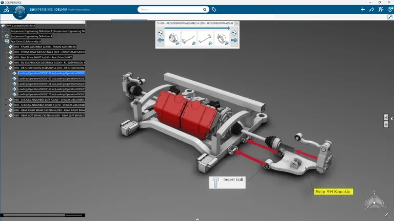 Enhance work instructions with DELMIA process engineer