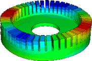 Abaqus Piezoelectric-mechanical  Simulation of an ultrasonic motor