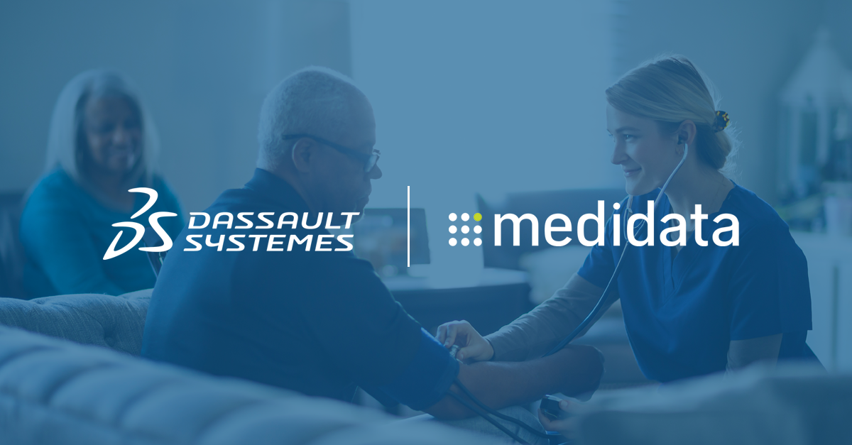 达索系统携手Medidata Solutions，加速生命科学产业创新，通过端到端协作平台打造患者导向型体验